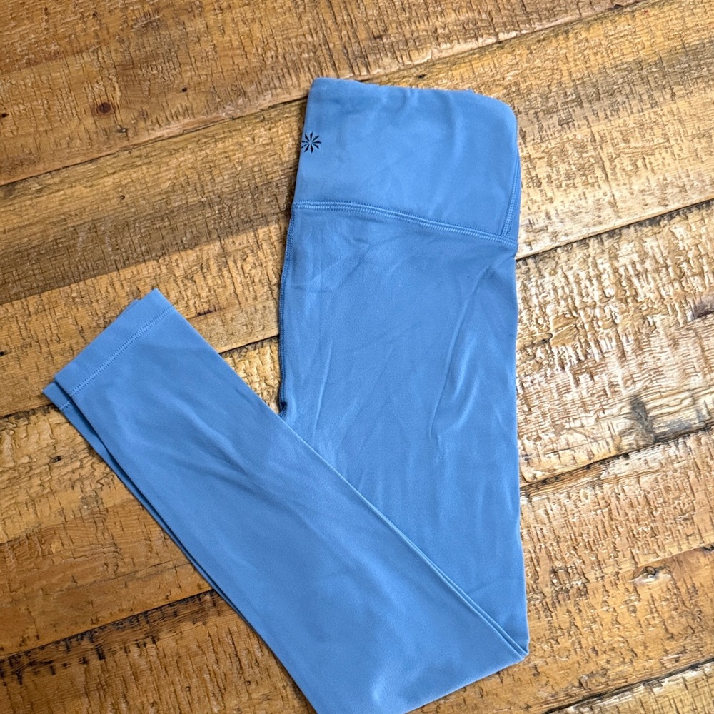 Ultra high rise Athleta Girl chit chat 7/8 smoky blue Legging